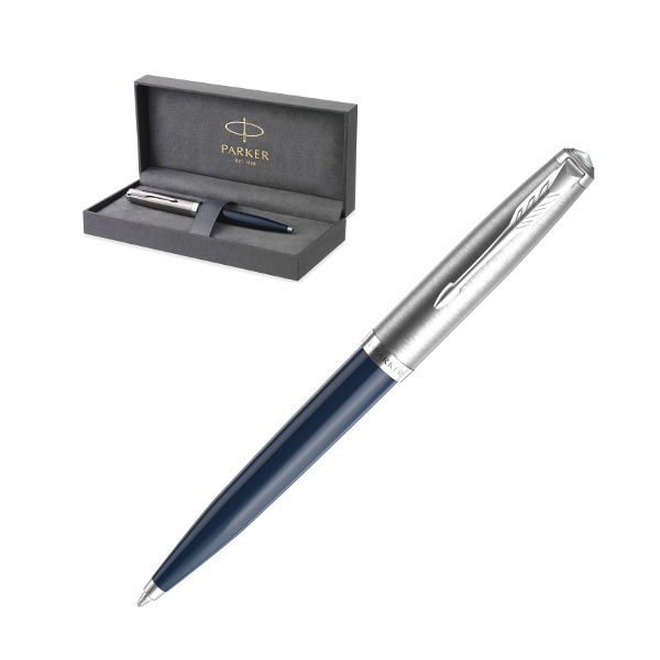 Ручка шар PARKER "51 Core, Midnight Blue " черная, корпус пластик 1мм 2123503