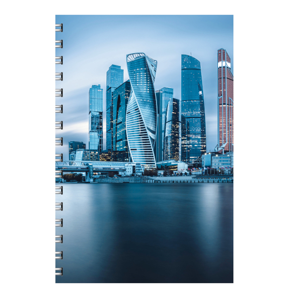 Тетрадь 80л А4 линейка/гребень "Москва" картон, рисунок ТС4805180 Listoff
