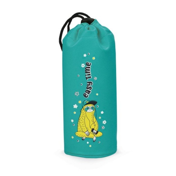 Пенал-тубус 1 отд., 20,5*7,5*7,5см "Ленивец" без напол., иск.кожа, шнур 51396 Феникс+