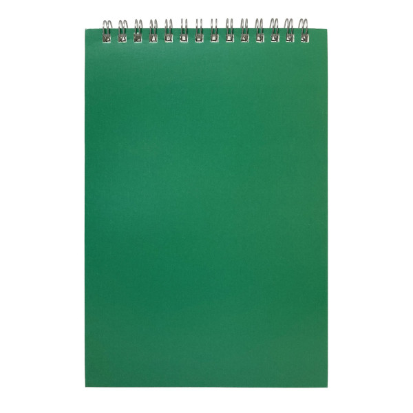Блокнот А5 60л "Для конференций" клетка, гребень, мягк.обл., картон, зеленый 15-5356 Workmate