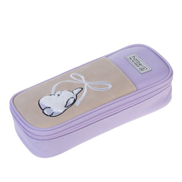 Пенал-футляр 1отд., 20*9*4см "Floral Vibe" без напол., полиэстер, 2карм., планка NPc_05005 Hatber