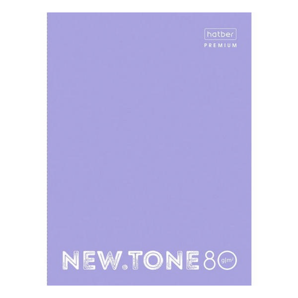 Тетрадь 80л А4 клетка на кольцах "NEWtone Pastel" тв. обл., лавандовый 80ТК4A1_05019 Hatber