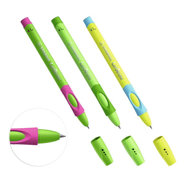 Ручка шар. для левшей масл. осн. 0,7мм, синий, ассорти корп. "LeftRight" 6318/41F Stabilo