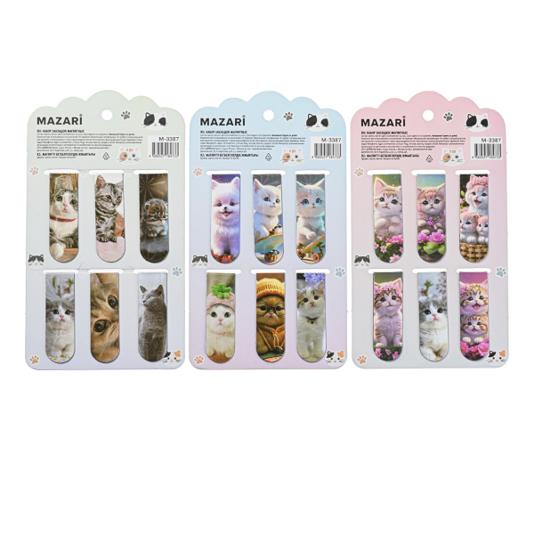 Набор закладок для книг магнит. "Герои с характерами" 25*58мм, 4шт 70068 Феникс+