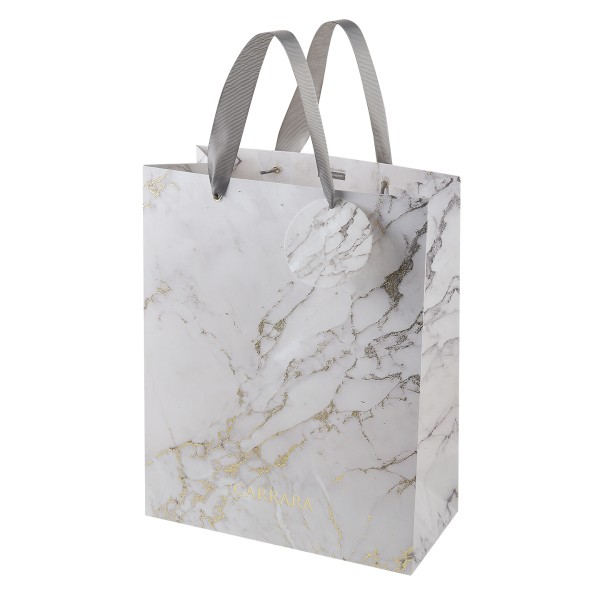 Пакет бумажный 32,4*26*13см "Carrara" 2-852/01 Bruno Visconti