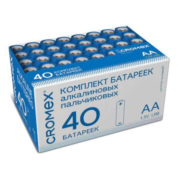 Батарейка Cromex AA (LR6) алкалиновая 455594 (шт)