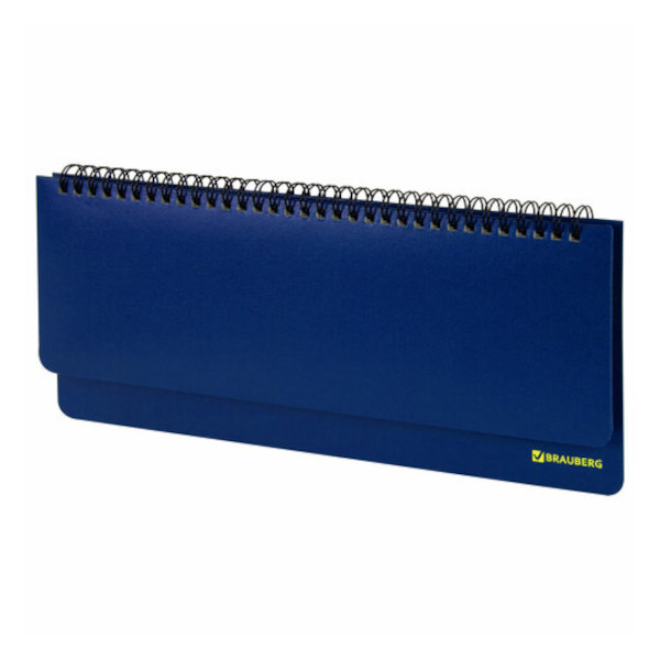 Планинг не дат Brauberg "Select" 305*104мм, балакрон, синий 111698