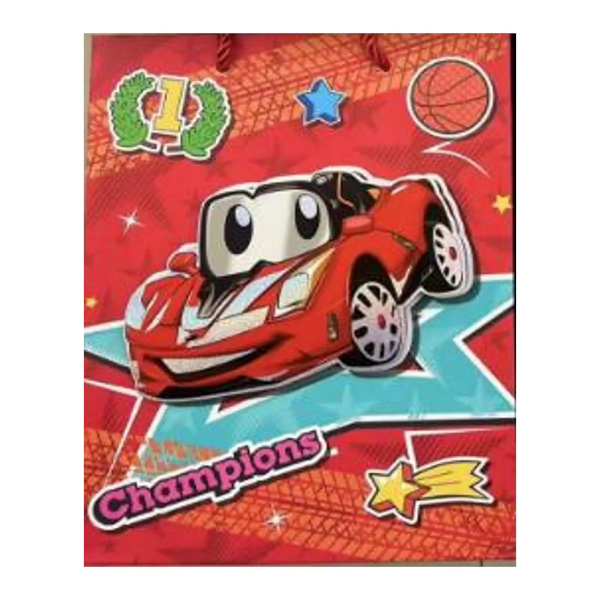 Пакет бумажный 32*26*10см "Красная машинка" ПКП-9238 Dream cards