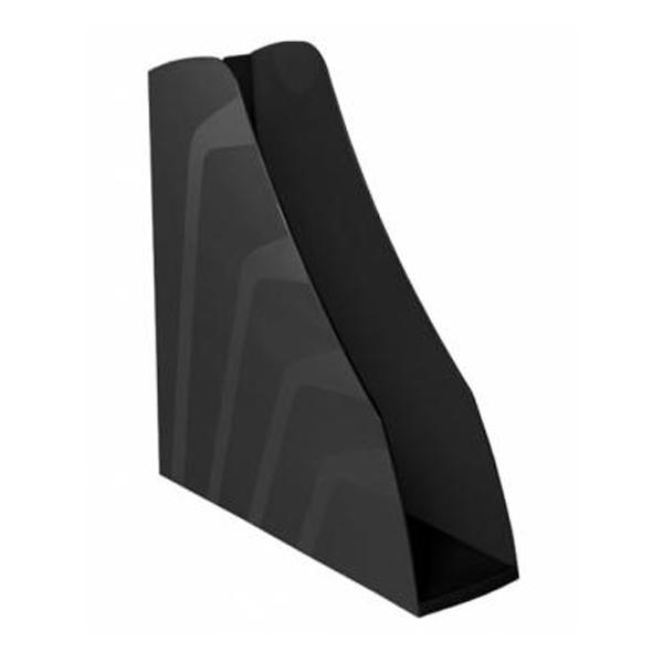 Лоток вертикальный "Вектор" 80мм, пластик, черный ЛТВ-30440 Стамм