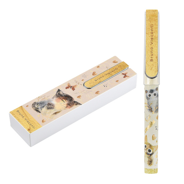 Ручка перьевая Bruno Visconti "LOVE ME" EF, со смен. картриджами 4шт, пласт.футл. 20-0330