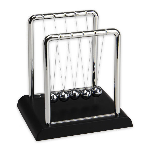 Настольный маятник "Шары Ньютона" 14*11,5*13,5см пластик/металл Т-4461 Миленд