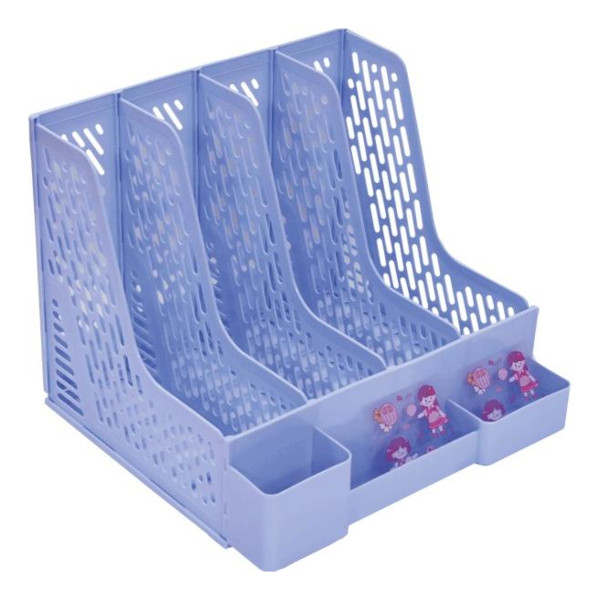 Подставка-органайзер "Universal" пластик, 7отд., голубой 4102210 deVENTE