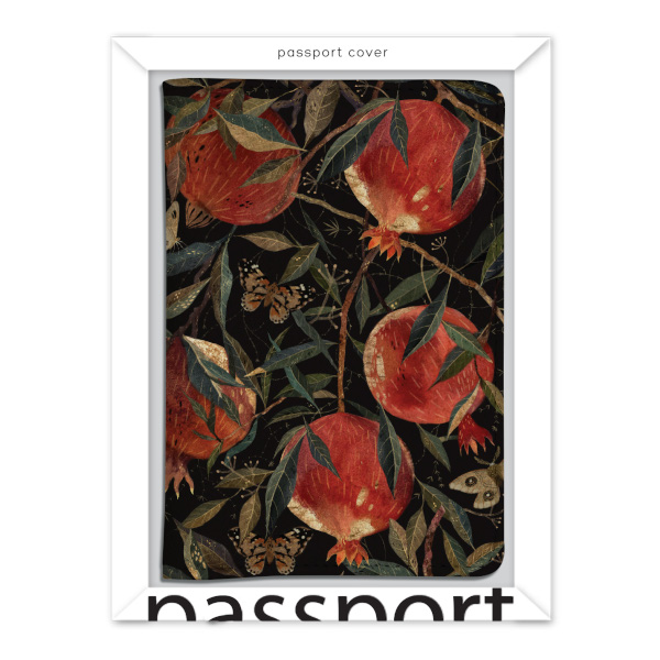 Обложка для паспорта "Flora. Гранат" иск. кожа 3-620/03 Bruno Visconti