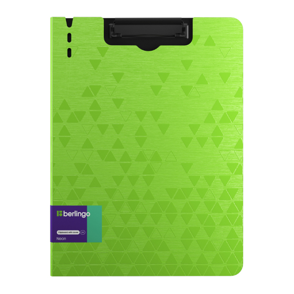 Планшет-папка с зажимом А4 пластик, зеленый неон "Neon" PPf_93302 Berlingo