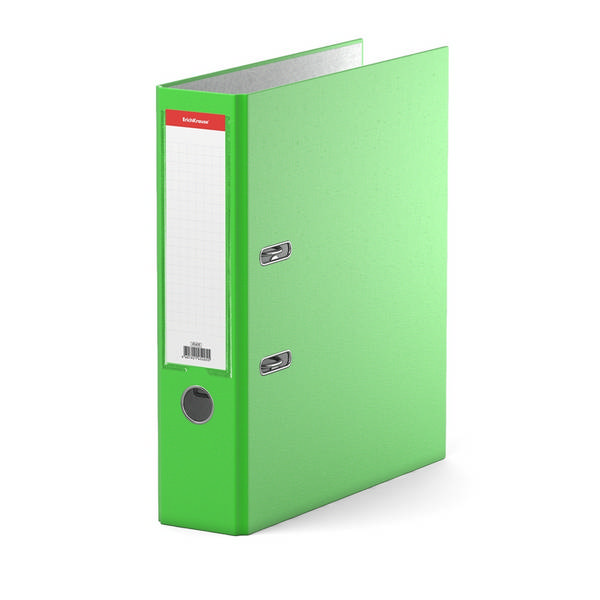 Файл А4, 70мм, разборный, картон/лам.бум., карман, зеленый "Neon" 45404/45397 Erich Krause