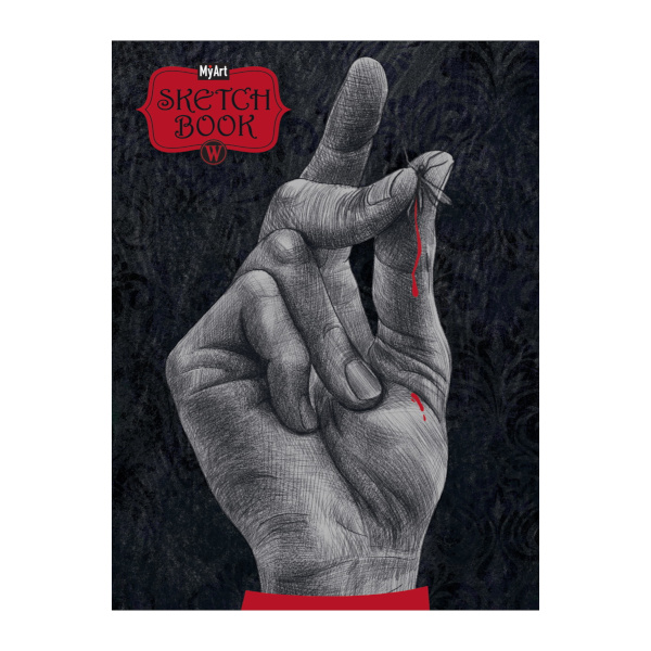 Скетчбук для графики и письма А5- 64л, 120г/м2, сшивка "Мрачная среда. Щелк - щелк" 64-3829 MyArt
