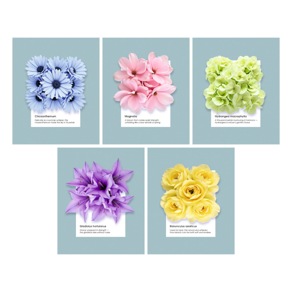 Тетрадь 48л А5 клетка "Гербарий" картон, ассорти ТКК489675 Listoff