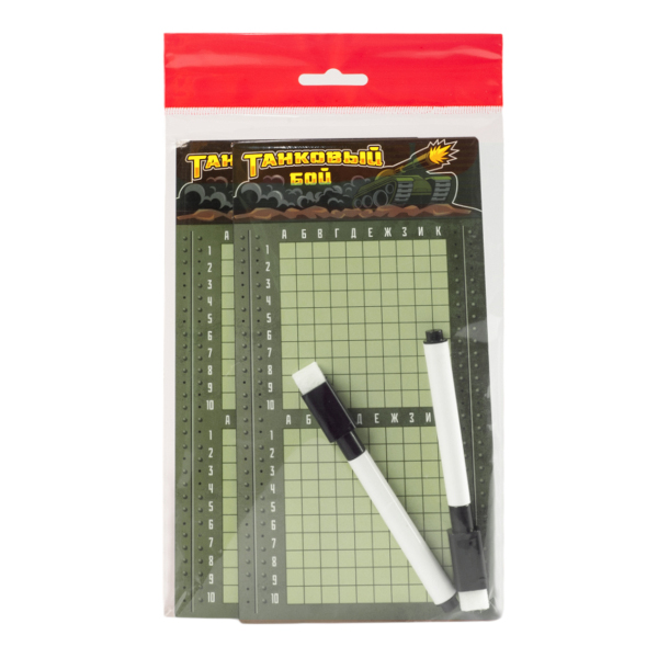 Игра настольная "Танковый бой" маркеры, пакет 05002 Десятое королевство