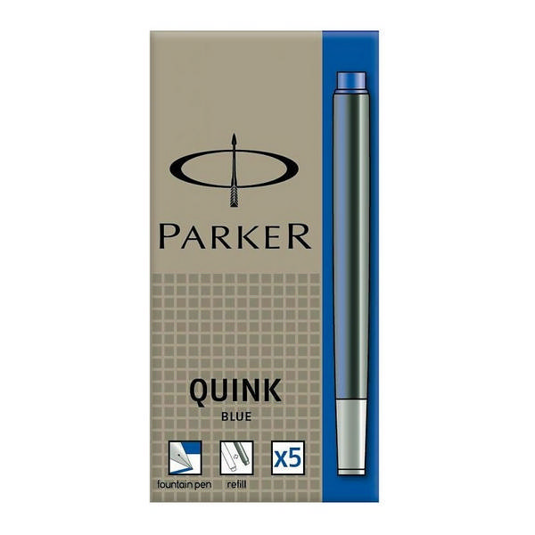Чернильный патрон Parker "Quink Ink Cartridges" синий 1950384 (5шт)