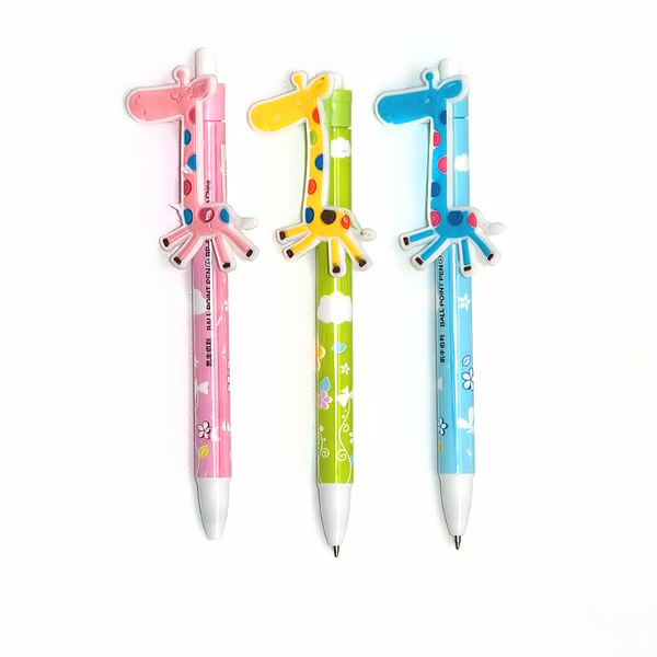 Ручка шар. автомат. 0,7мм, синий, фигурн. корп. ассорти "Fancy. Веселый жираф" FBP100/1 Action