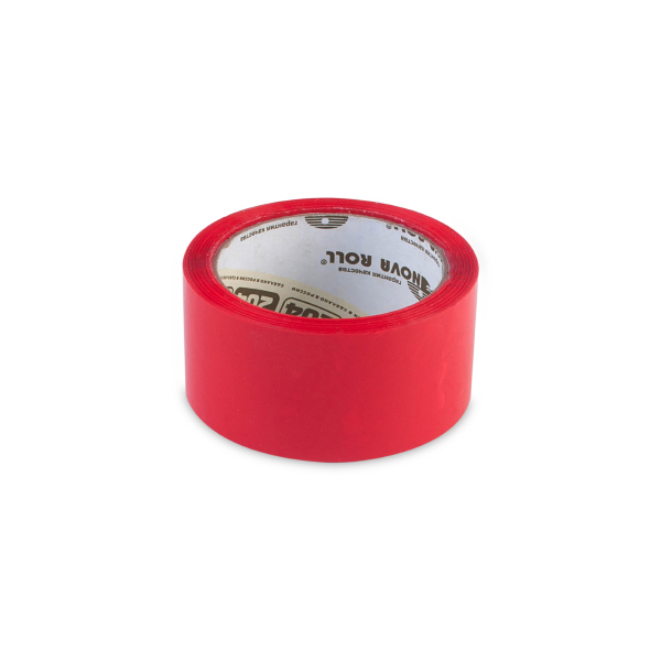 Клейкая лента (скотч) 48мм*66м, 45мкм, красная 0120-4360/0120-436Х Нова Ролл