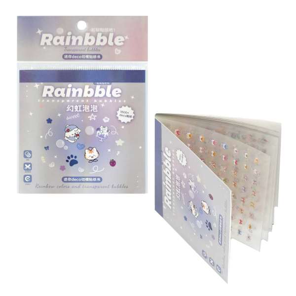 Наклейки для ногтей "Мыльные пузыри" 8,5*8,5см, 24л 73263 Феникс+