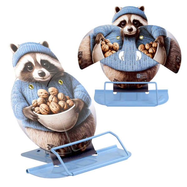 Подставка для книг металлическая "Енот с орешками" 14(+12,5)*18,8*15,7см 69396 Феникс+