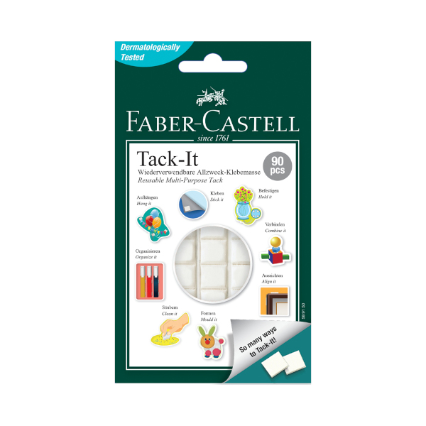 Снимаемая масса для приклеивания Faber-Castell "Tack-it" 50г в блист.уп. 589150