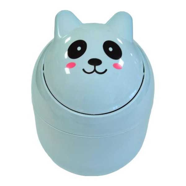Корзина для мусора 18*13*13см пластик, голубой "Kawaii" 4104349 deVENTE
