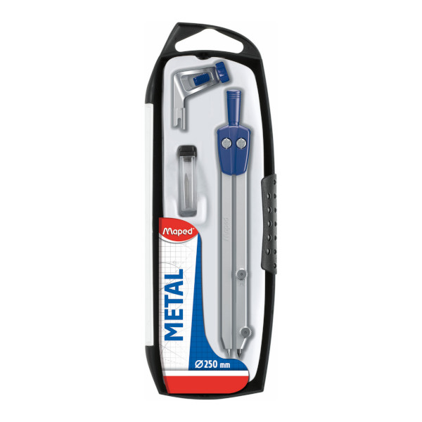 Готовальня Maped "Start" 3 предм., метал. циркуль 130мм, пластик.футляр 197512