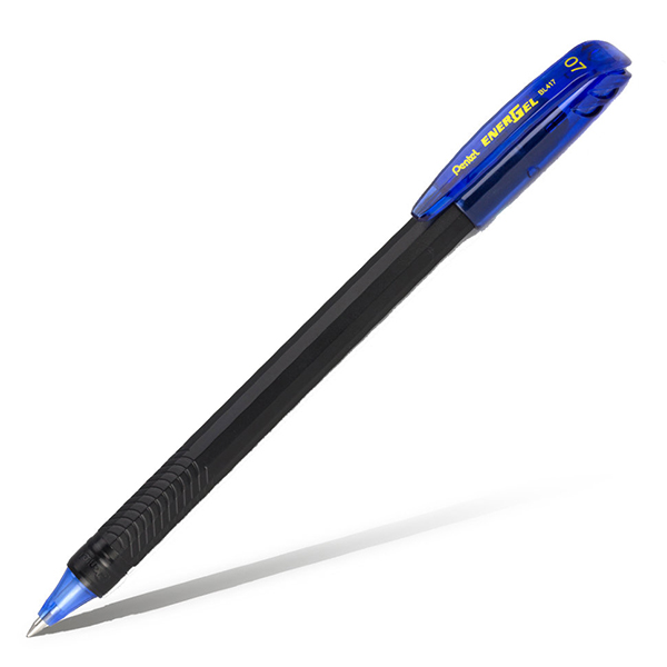 Ручка гелевая 0,7мм, синий, черн. корп. "EnerGel" BL417-C Pentel