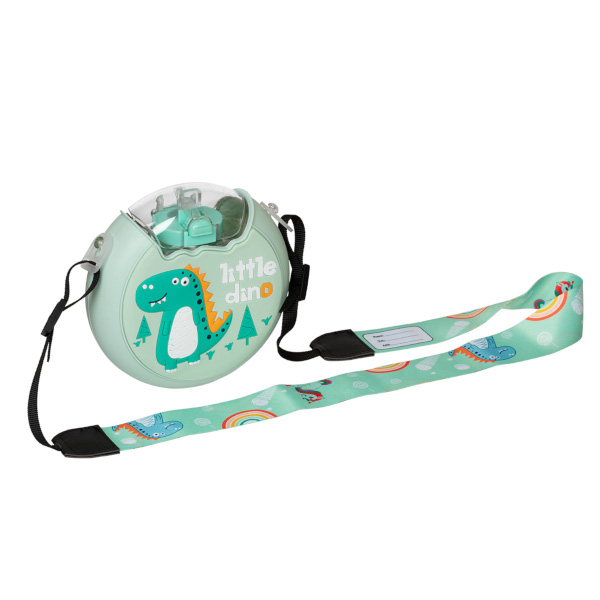 Бутылка для воды Lol&Pop №04 380мл, зеленый/динозавр LLP-011