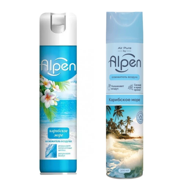 Освежитель воздуха 300мл Alpen "Карибское море" аэрозоль ALL04
