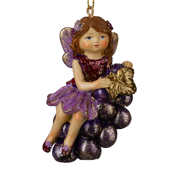 Украшение подвесное Erich Krause Decor "Фея на винограде" 8см, полирезина 64524
