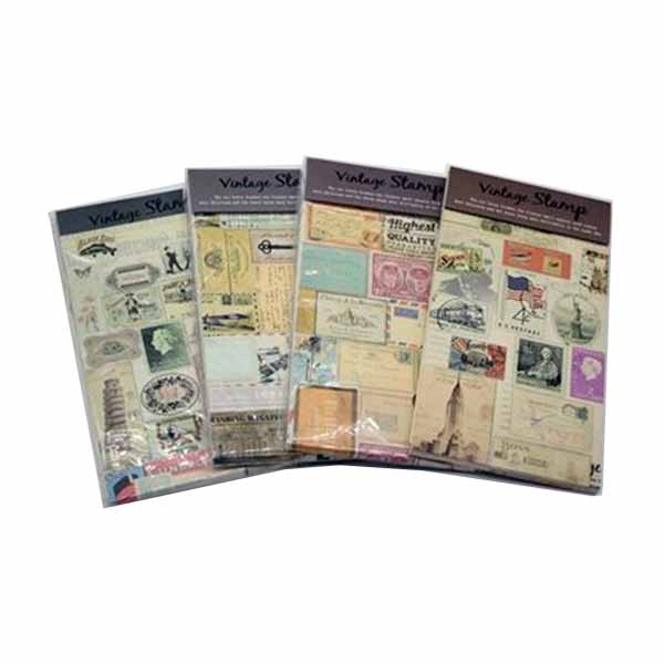 Блок для записей Lenwa "Vintage Stamp" 90*170мм, 50л 13-21204-BK(48K)-B-01