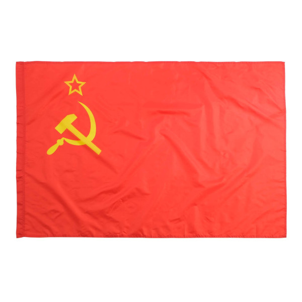 Флаг "СССР" 90*150см, карман для древка, полиэфир. шелк 7883334 Take it easy