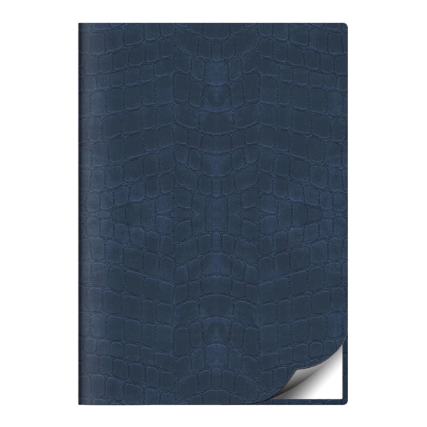 Ежедневник А5 2026г Lamark "Croco flex" интегр.обл., иск.кожа, сшивка, синий 26216-BL