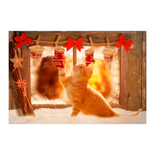 Картина по номерам Рыжий кот 30*40см "Котенок ищет лакомства" Х-5961