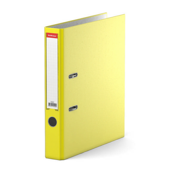 Файл А4, 50мм, разборный, картон/лам.бум., карман, желтый "Neon" 45402 Erich Krause