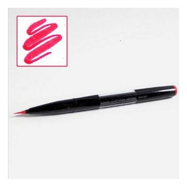 Фломастер-кисть Pentel "Brush Sign Pen Artist" ultra-fine красный SESF30C-BX