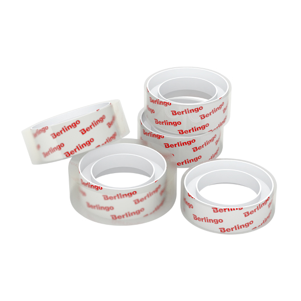 Клейкая лента (скотч) 19мм*33м, 38мкм, прозрачная 225311 (1шт) Berlingo