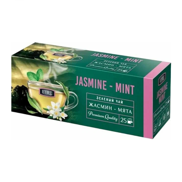 Чай зелёный "ETRE. Жасмин - Мята" 1,5гр*25шт ОТВ953 Fitto