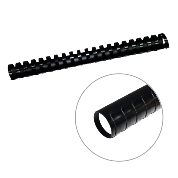 Пружина для переплёта пласт. 22мм (до 210л) черная 1шт