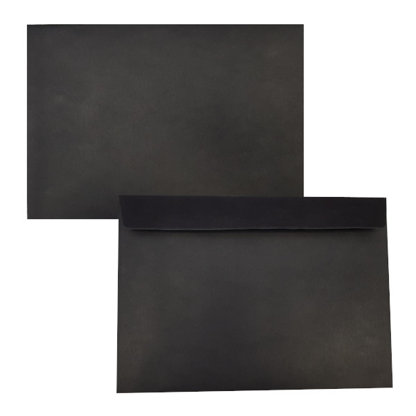 Конверт С5 162*229мм без окна, без запечатки, стрип, 120гр/м2 черный
