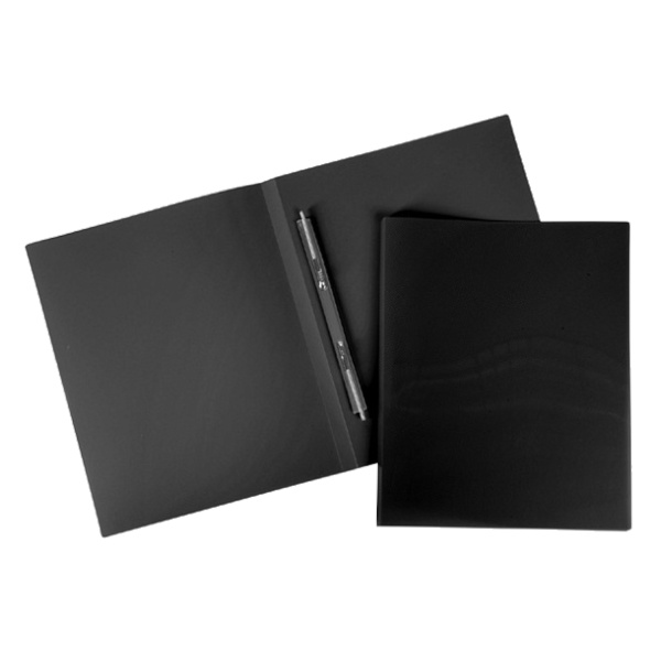 Папка с пружинным скоросшивателем, пластик А4 700мкм "Герб" синий ММ-32146 СТАММ