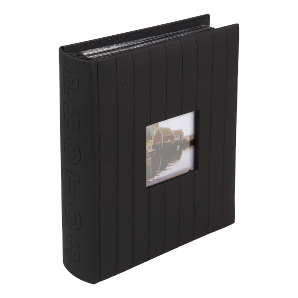 Фотоальбом на 200ф 10*15 "Premium. Черный" кармашки 9028403 deVENTE