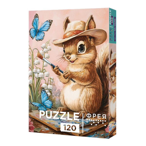 Пазлы 120 элем. "Пушистый Пикассо" 165*230мм PZL-120/03 ФРЕЯ