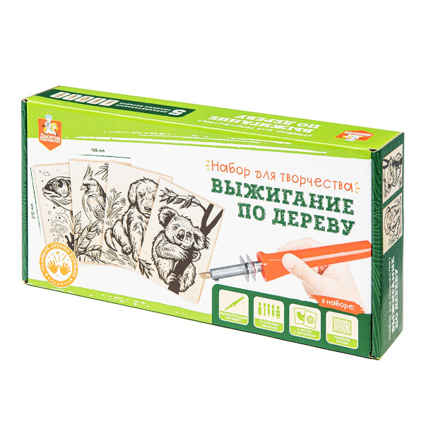 Набор для выжигания по дереву (аппарат, 5 досок) 04386 Десятое королевство