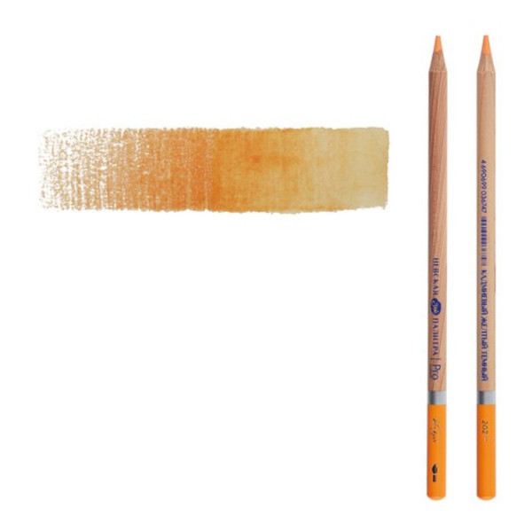 Карандаш акварельный Невская палитра "Белые ночи" №202 (кадмиевый желтый темный) кругл., дер 158-202