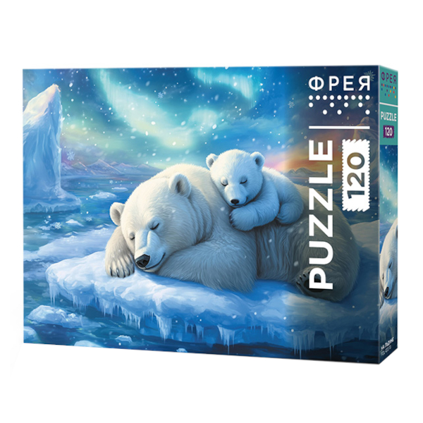 Пазлы 120 элем. "На льдине" 165*230мм PZL-120/13 ФРЕЯ